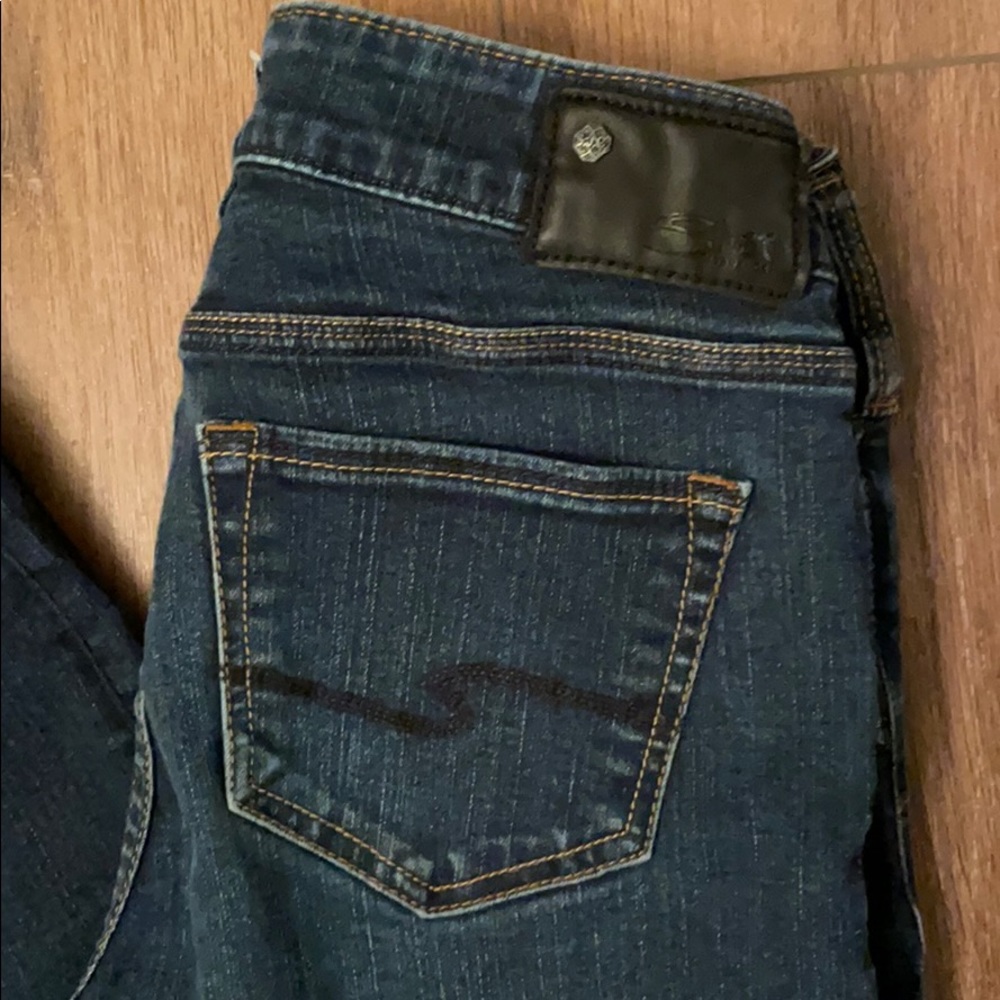 Silver Mid Skinny Jean W26 L 31
